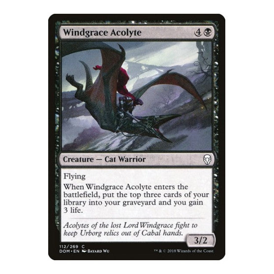 Windgrace Acolyte (DOM) #112 Common Dominaria Magic: The Gathering: 2018