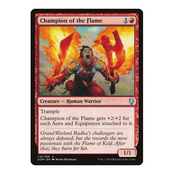 Champion of the Flame (DOM) #116 Uncommon (Lightly Played) Dominaria Magic: The Gathering: 2018