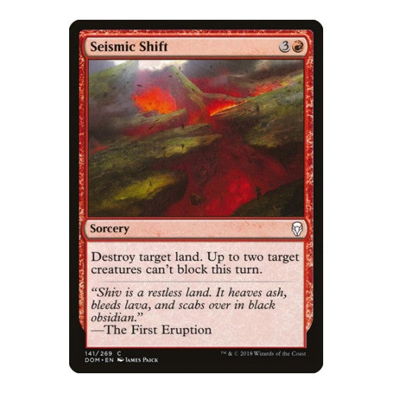 Seismic Shift (DOM) #141 Common (Lightly Played) Dominaria Magic: The Gathering: 2018