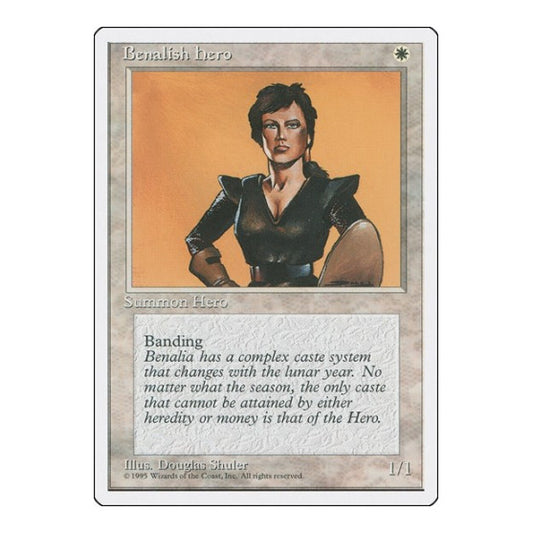 Benalish Hero (4ED) #7 Common Fourth Edition Magic: The Gathering: 1995