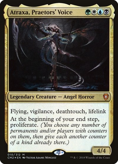 Atraxa Praetors Voice (CM2) #10 Mythic Rare (Foil Lightly Played) Commander Anthology Volume II Magic: The Gathering: 2018