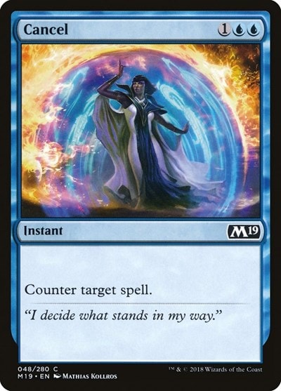 Cancel (M19) #48 Common (Lightly Played) Core Set 2019 Magic: The Gathering: 2018