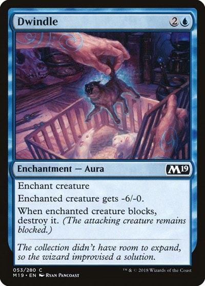 Dwindle (M19) #53 Common (Lightly Played) Core Set 2019 Magic: The Gathering: 2018