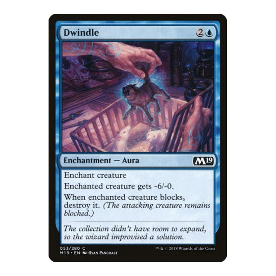 Dwindle (M19) #53 Common (Lightly Played) Core Set 2019 Magic: The Gathering: 2018