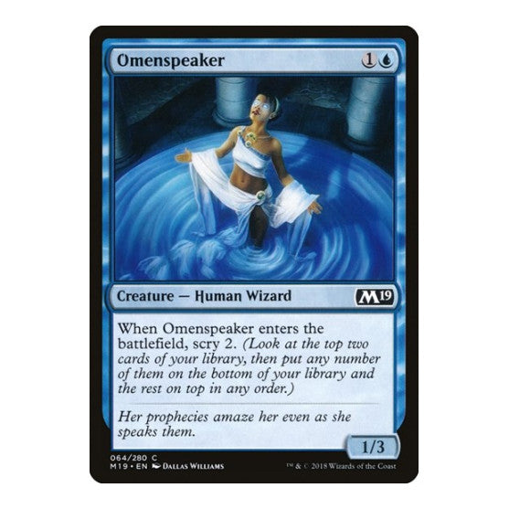 Omenspeaker (M19) #64 Common (Lightly Played) Core Set 2019 Magic: The Gathering: 2018