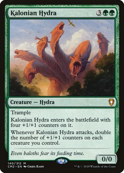 Kalonian Hydra (CM2) #140 Mythic Rare (Near Mint) Commander Anthology Volume II Magic: The Gathering: 2018