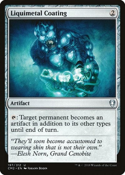 Liquimetal Coating (CM2) #197 Uncommon (Lightly Played) Commander Anthology Volume II Magic: 2018