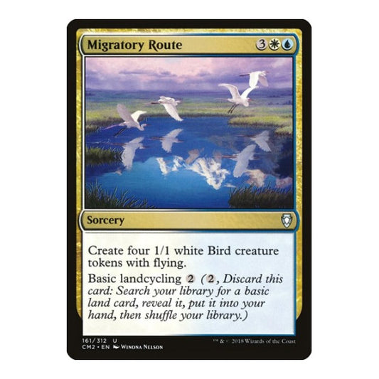 Migratory Route (CM2) #161 Uncommon (Lightly Played) Commander Anthology Volume II Magic: The Gathering: 2018