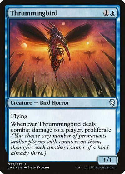 Thrummingbird (CM2) #52 Uncommon (Moderately Played) Commander Anthology Volume II Magic: The Gathering: 2018