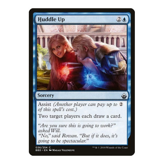 Huddle Up (BBD) #36 Common (Moderately Played) Battlebond Magic: The Gathering: 2018