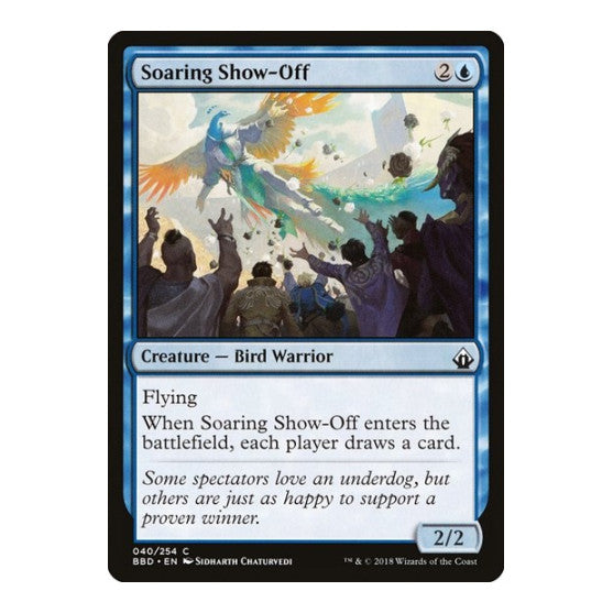 Soaring Show Off (BBD) #40 Common (Lightly Played) Battlebond Magic: The Gathering: 2018