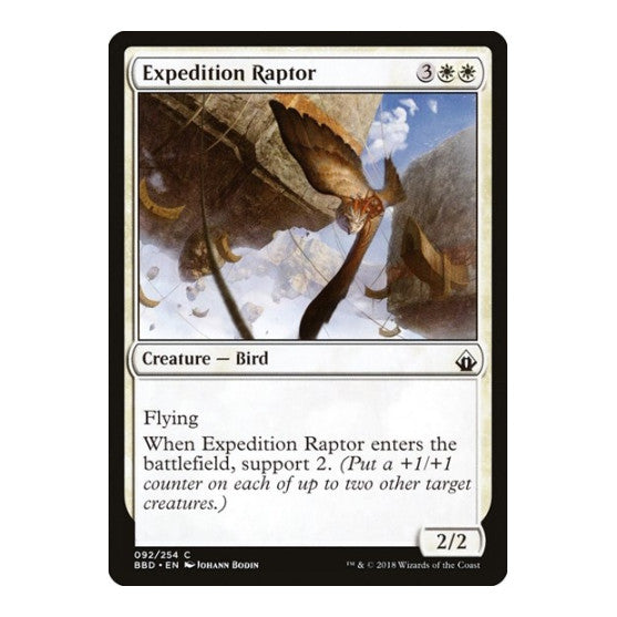 Expedition Raptor (BBD) #92 Common (Lightly Played) Battlebond Magic: The Gathering: 2018