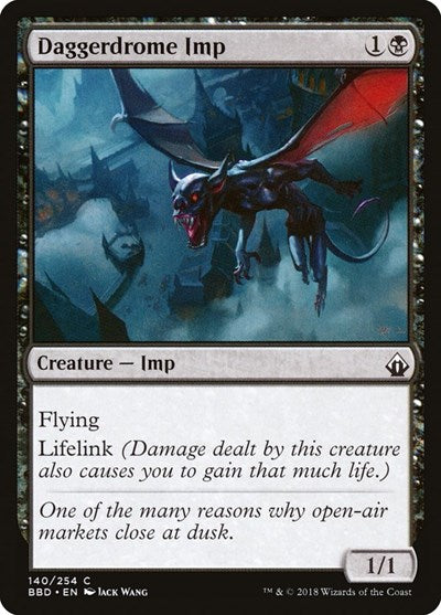 Daggerdrome Imp (BBD) #140 Common (Moderately Played) Battlebond Magic: The Gathering: 2018