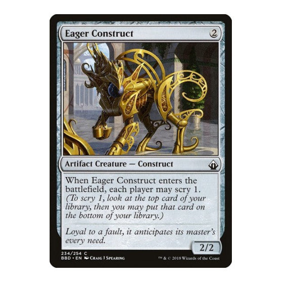 Eager Construct (BBD) #234 Common (Lightly Played) Battlebond Magic: The Gathering: 2018