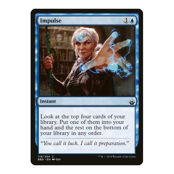 Impulse (BBD) #119 Common (Lightly Played) Battlebond Magic: The Gathering: 2018