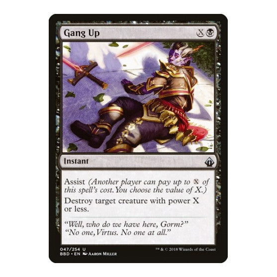 Gang Up (BBD) #47 Uncommon (Lightly Played) Battlebond Magic: The Gathering: 2018