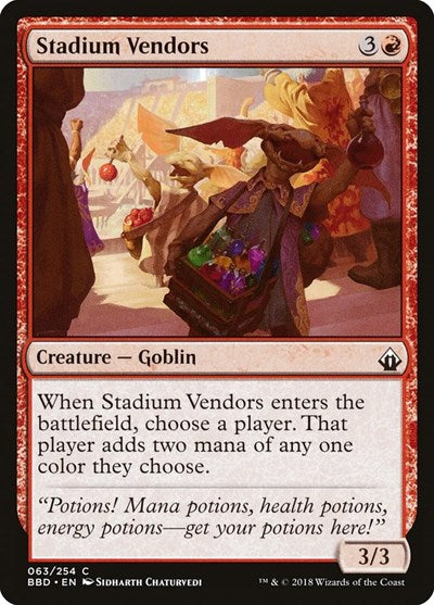 Stadium Vendors (BBD) #63 Common (Lightly Played) Battlebond Magic: The Gathering: 2018