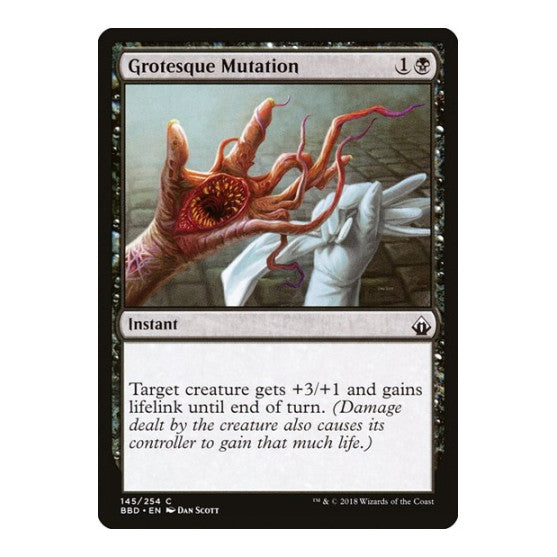 Grotesque Mutation (BBD) #145 Common (Lightly Played) Battlebond Magic: The Gathering: 2018