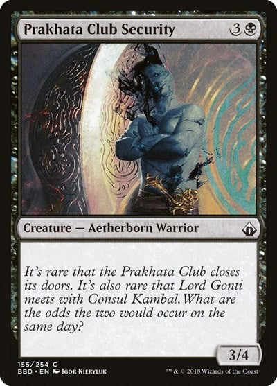 Prakhata Club Security (BBD) #155 Common (Lightly Played) Battlebond Magic: The Gathering: 2018