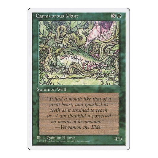 Carnivorous Plant (4ED) #235 Common Fourth Edition Magic: The Gathering: 1995