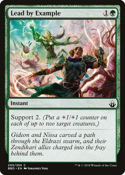 Lead by Example (BBD) #205 Common (Lightly Played) Battlebond Magic: The Gathering: 2018
