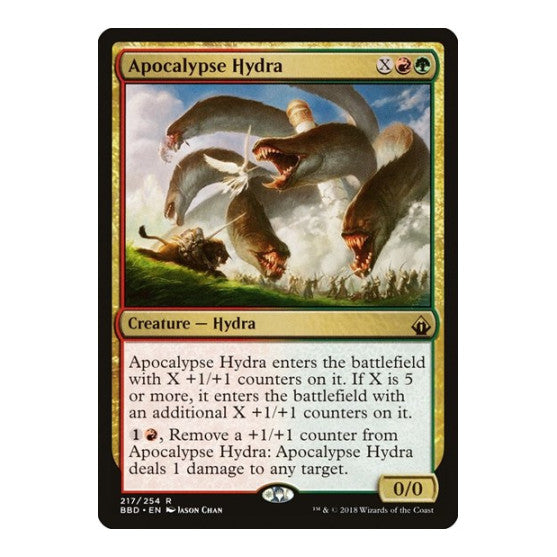 Apocalypse Hydra (BBD) #217 Rare (Lightly Played) Battlebond Magic: The Gathering: 2018