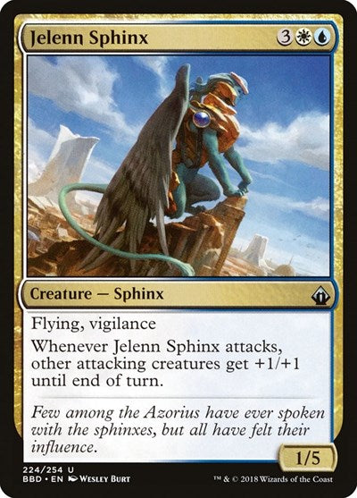 Jelenn Sphinx (BBD) #224 Uncommon (Lightly Played) Battlebond Magic: The Gathering: 2018