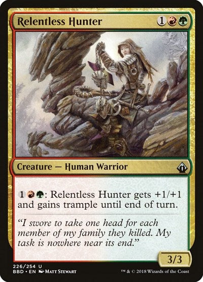 Relentless Hunter (BBD) #226 Uncommon (Lightly Played) Battlebond Magic: The Gathering: 2018