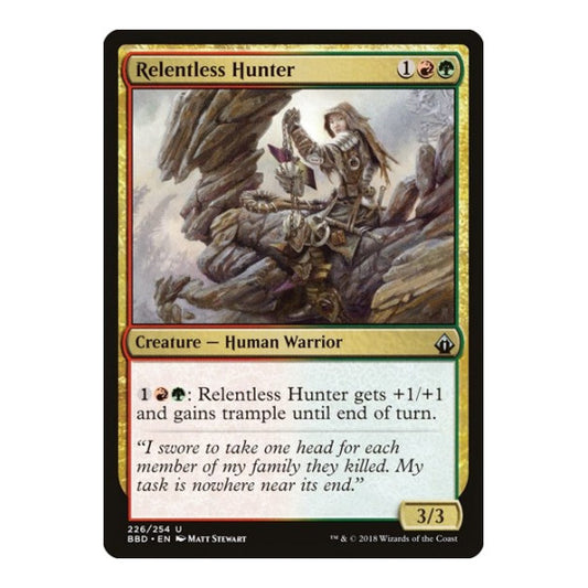 Relentless Hunter (BBD) #226 Uncommon (Lightly Played) Battlebond Magic: The Gathering: 2018