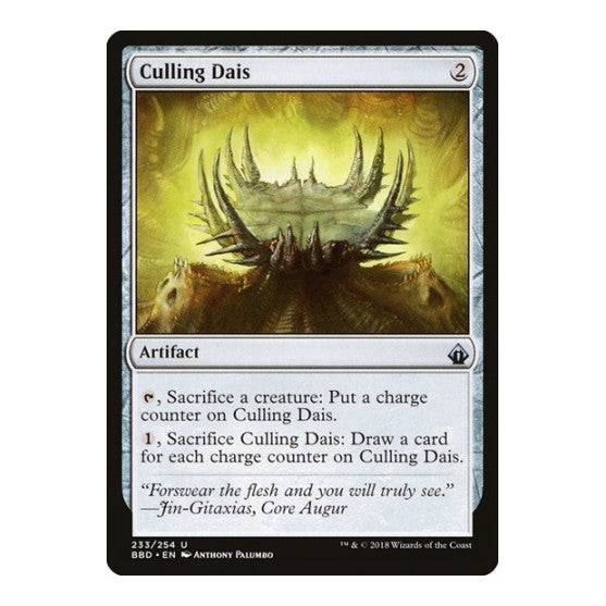 Culling Dais (BBD) #233 Uncommon (Lightly Played) Battlebond Magic: The Gathering: 2018