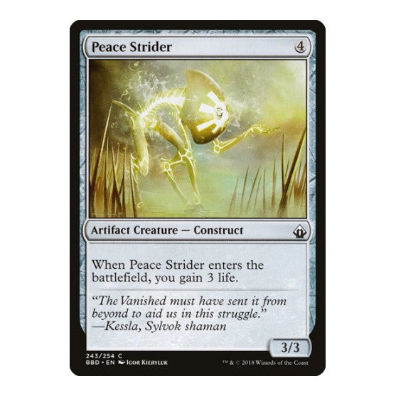 Peace Strider (BBD) #243 Common (Lightly Played) Battlebond Magic: The Gathering: 2018