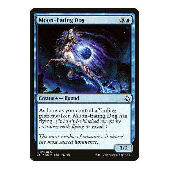 Moon-Eating Dog (GS1) #10 Uncommon (Lightly Played) Global Series Jiang Yanggu & Mu Yanling Magic: The Gathering: 2018