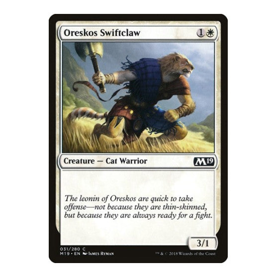 Oreskos Swiftclaw (M19) #31 Common (Lightly Played) Core Set 2019 Magic: The Gathering: 2018