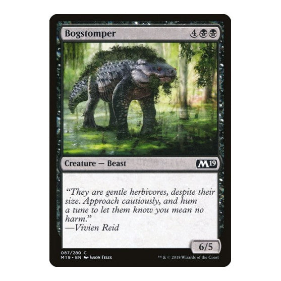 Bogstomper (M19) #87 Common (Lightly Played) Core Set 2019 Magic: The Gathering: 2018