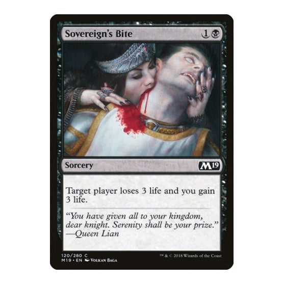Sovereigns Bite (M19) #120 Common (Lightly Played) Core Set 2019 Magic: The Gathering: 2018