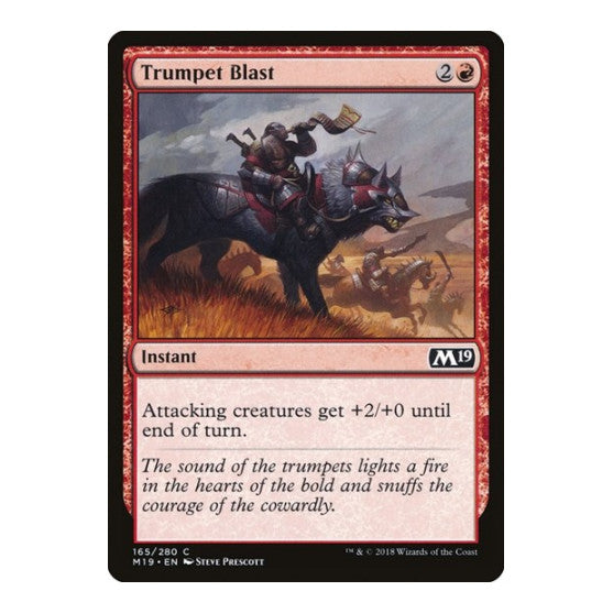Trumpet Blast (M19) #165 Common (Lightly Played) Core Set 2019 Magic: The Gathering: 2018
