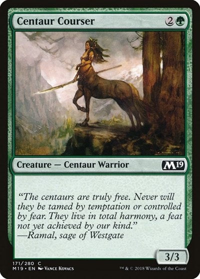 Centaur Courser (M19) #171 Common Core Set 2019 Magic: The Gathering: 2018