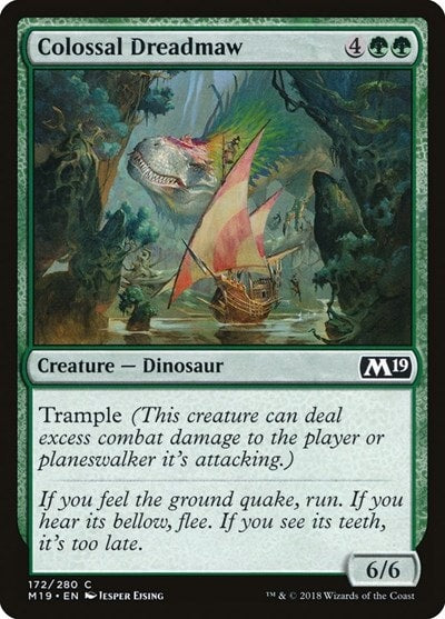 Colossal Dreadmaw (M19) #172 Common (Lightly Played) Core Set 2019 Magic: The Gathering: 2018