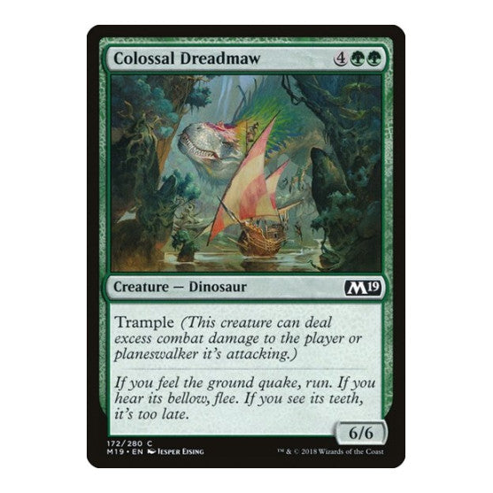 Colossal Dreadmaw (M19) #172 Common (Lightly Played) Core Set 2019 Magic: The Gathering: 2018