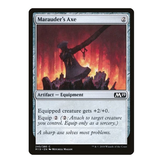 Marauder's Axe (M19) #240 Common (Lightly Played) Core Set 2019 Magic: The Gathering: 2018