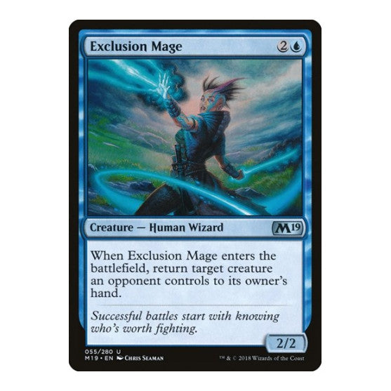 Exclusion Mage (M19) #55 Uncommon (Lightly Played) Core Set 2019 Magic: The Gathering: 2018