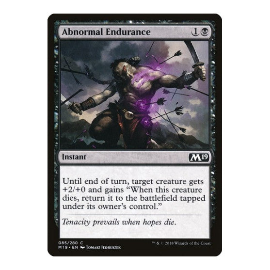 Abnormal Endurance (M19) #85 Common (Lightly Played) Core Set 2019 Magic: The Gathering: 2018
