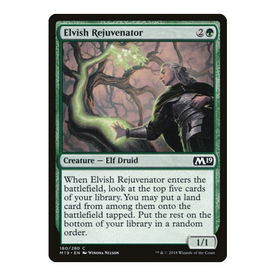 Elvish Rejuvenator (M19) #180 Common (Lightly Played) Core Set 2019 Magic: The Gathering: 2018