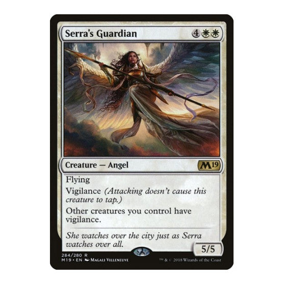 Serras Guardian (M19) #284 Rare (Heavily Played) Core Set 2019 Magic: The Gathering: 2018
