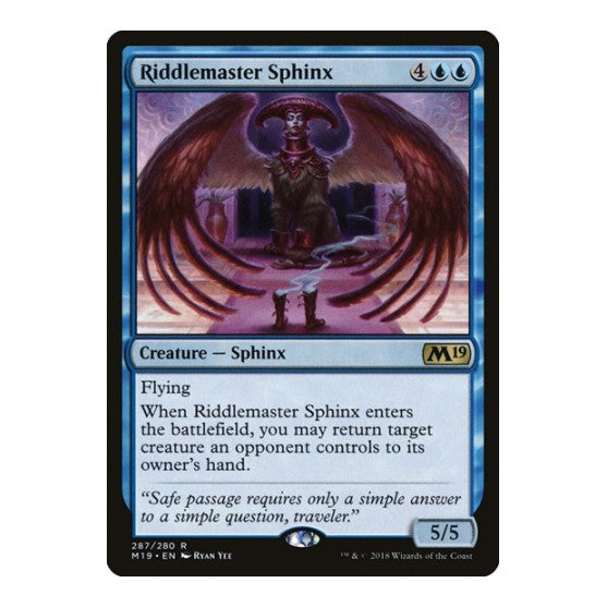 Riddlemaster Sphinx (M19) #287 Rare Core Set 2019 Magic: The Gathering: 2018