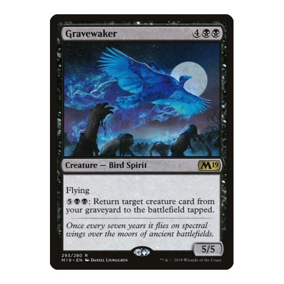 Gravewaker (M19) #293 Rare (Lightly Played) Core Set 2019 Magic: The Gathering: 2018