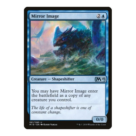 Mirror Image (M19) #61 Uncommon (Lightly Played) Core Set 2019 Magic: The Gathering: 2018