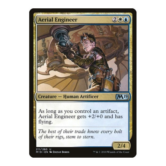 Aerial Engineer (M19) #211 Uncommon (Lightly Played) Core Set 2019 Magic: The Gathering: 2018