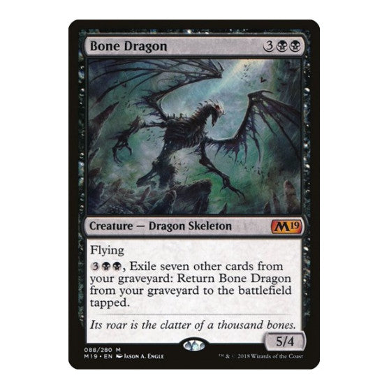 Bone Dragon (M19) #88 Mythic Rare (Lightly Played) Core Set 2019 Magic: The Gathering: 2018