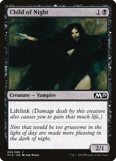 Child of Night (M19) #89 Common Core Set 2019 Magic: The Gathering: 2018